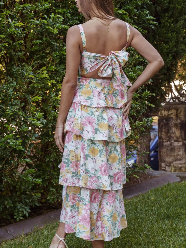Floral Layered Ruffle Dress-Dresses-Trendsi-[option4]-[option5]-[option6]-[option7]-[option8]-Shop-Boutique-Clothing-for-Women-Online