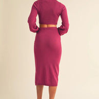 MABLE Front Twisted Knit Top and Midi Skirt Set-two piece set-Trendsi-[option4]-[option5]-[option6]-[option7]-[option8]-Shop-Boutique-Clothing-for-Women-Online
