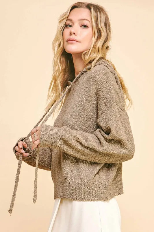 Davi & Dani Drop Shoulder Long Sleeve Hooded Sweater-sweater-Trendsi-[option4]-[option5]-[option6]-[option7]-[option8]-Shop-Boutique-Clothing-for-Women-Online
