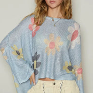 POL Flower Dropped Shoulder Long Sleeve Knit Top-knit top-Trendsi-[option4]-[option5]-[option6]-[option7]-[option8]-Shop-Boutique-Clothing-for-Women-Online