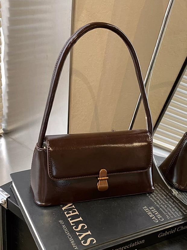 PU Leather Shoulder Bag-Bags-Trendsi-Coffee Color-One Size-[option4]-[option5]-[option6]-[option7]-[option8]-Shop-Boutique-Clothing-for-Women-Online