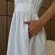 Striped V-Neck Sleeveless Midi Dress-Dresses-Trendsi-[option4]-[option5]-[option6]-[option7]-[option8]-Shop-Boutique-Clothing-for-Women-Online