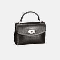 David Jones Texture PU Leather Handbag-Bags-Trendsi-Black-One Size-[option4]-[option5]-[option6]-[option7]-[option8]-Shop-Boutique-Clothing-for-Women-Online