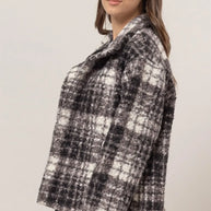 HYFVE Plaid Collared Neck Boucle Jacket with Pockets-Jacket-Trendsi-[option4]-[option5]-[option6]-[option7]-[option8]-Shop-Boutique-Clothing-for-Women-Online