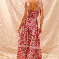 SO ME Floral Maxi Dress With Ribbon Tie Lace Strap-Dresses-Trendsi-[option4]-[option5]-[option6]-[option7]-[option8]-Shop-Boutique-Clothing-for-Women-Online