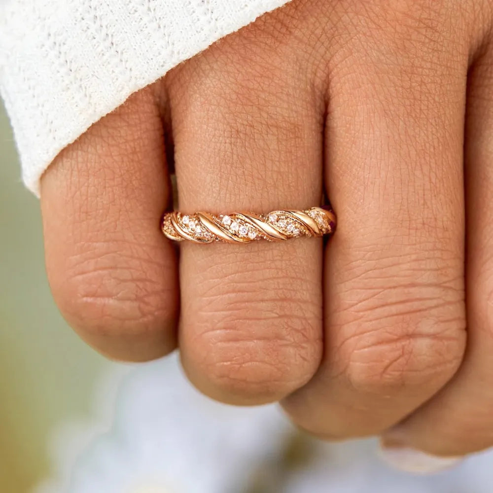 925 Sterling Silver Inlaid Zircon Ring-RINGS-Trendsi-[option4]-[option5]-[option6]-[option7]-[option8]-Shop-Boutique-Clothing-for-Women-Online