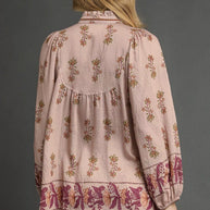Umgee Floral Boho Peasant Blouse-Blouses-Trendsi-[option4]-[option5]-[option6]-[option7]-[option8]-Shop-Boutique-Clothing-for-Women-Online