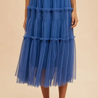 Annie Wear Tulle Tiered Midi Skirt-Skirts-Trendsi-ROYAL-S-[option4]-[option5]-[option6]-[option7]-[option8]-Shop-Boutique-Clothing-for-Women-Online