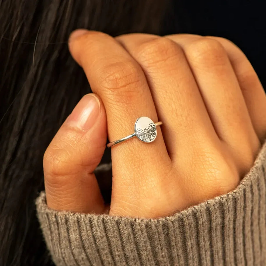 925 Sterling Silver Signet Ring-RINGS-Trendsi-[option4]-[option5]-[option6]-[option7]-[option8]-Shop-Boutique-Clothing-for-Women-Online