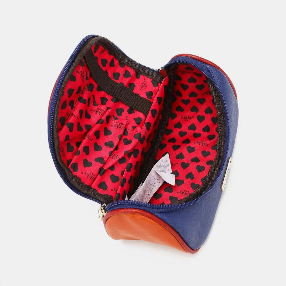 Nicole Lee USA Nikky Contrast Makeup Bag-Bags-Trendsi-[option4]-[option5]-[option6]-[option7]-[option8]-Shop-Boutique-Clothing-for-Women-Online