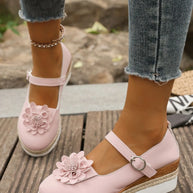 Flower Embellished Mary Jane Loafers-loafers-Trendsi-[option4]-[option5]-[option6]-[option7]-[option8]-Shop-Boutique-Clothing-for-Women-Online