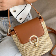 Woven Straw Crossbody Bag-Bags-Trendsi-Brown-One Size-[option4]-[option5]-[option6]-[option7]-[option8]-Shop-Boutique-Clothing-for-Women-Online