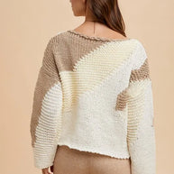 Annie Wear Color Block Drop Shoulder Sweater-Sweaters-Trendsi-[option4]-[option5]-[option6]-[option7]-[option8]-Shop-Boutique-Clothing-for-Women-Online