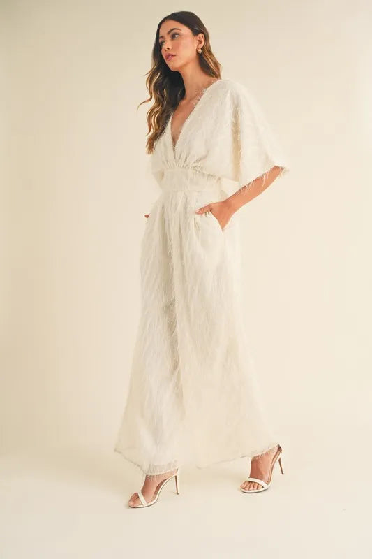 MABLE Fluffy Deep V Neck Wide Leg Jumpsuit-Jumpsuits-Trendsi-Cream-S-[option4]-[option5]-[option6]-[option7]-[option8]-Shop-Boutique-Clothing-for-Women-Online