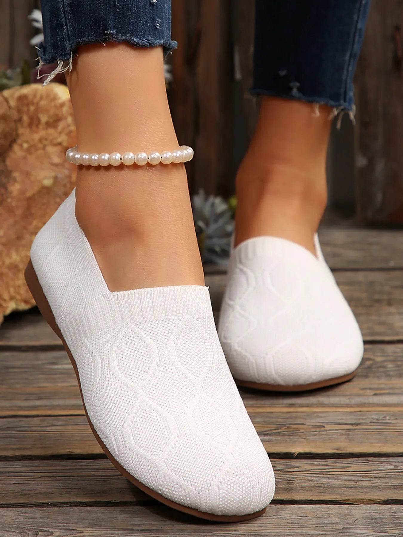Round Toe Flats Mesh Slip-Ons-Shoes-Trendsi-White-36-[option4]-[option5]-[option6]-[option7]-[option8]-Shop-Boutique-Clothing-for-Women-Online