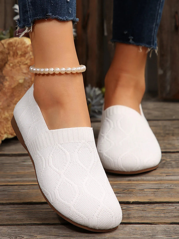 Round Toe Flats Mesh Slip-Ons-Shoes-Trendsi-White-36-[option4]-[option5]-[option6]-[option7]-[option8]-Shop-Boutique-Clothing-for-Women-Online