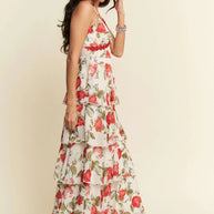Davi & Dani Contrast Ring Lace Layered Ruffle Maxi Cami Dress-Dresses-Trendsi-[option4]-[option5]-[option6]-[option7]-[option8]-Shop-Boutique-Clothing-for-Women-Online