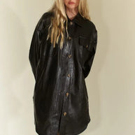 Davi & Dani Faux Leather Button Up Jacket with Chest Pockets-Jacket-Trendsi-[option4]-[option5]-[option6]-[option7]-[option8]-Shop-Boutique-Clothing-for-Women-Online