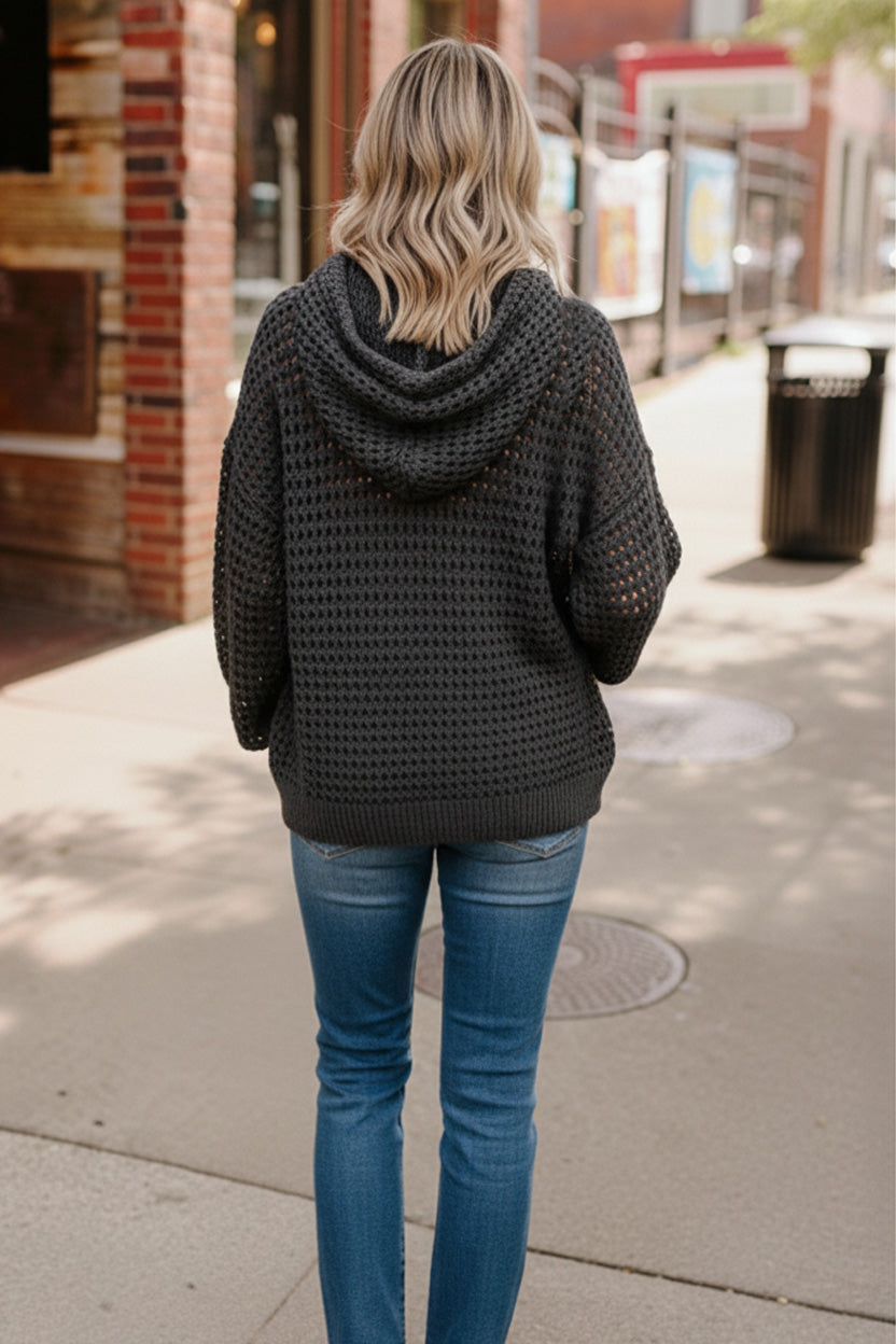 The Snug Edit Fish Net Hoodie-Haptics-[option4]-[option5]-[option6]-[option7]-[option8]-Shop-Boutique-Clothing-for-Women-Online