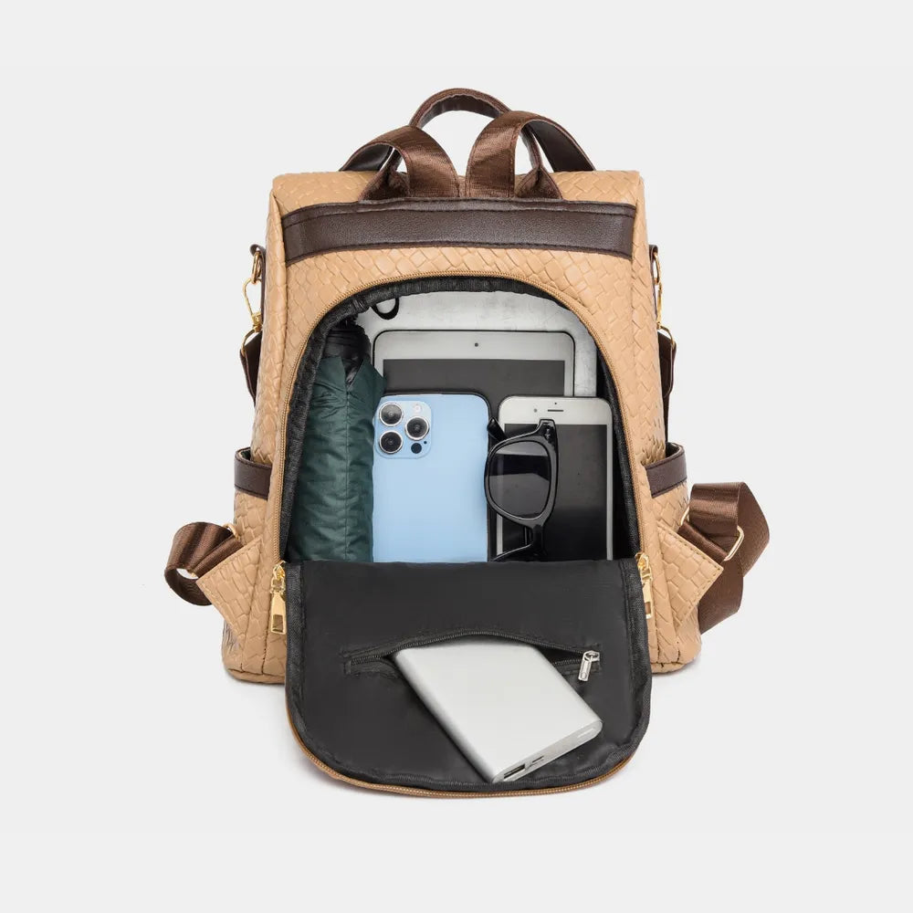 PU Leather Backpack Bag-Bags-Trendsi-[option4]-[option5]-[option6]-[option7]-[option8]-Shop-Boutique-Clothing-for-Women-Online