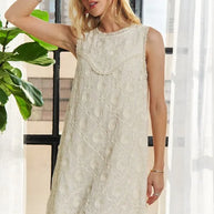ADORA Applique Round Neck Sleeveless Shift Dress-Dresses-Trendsi-[option4]-[option5]-[option6]-[option7]-[option8]-Shop-Boutique-Clothing-for-Women-Online