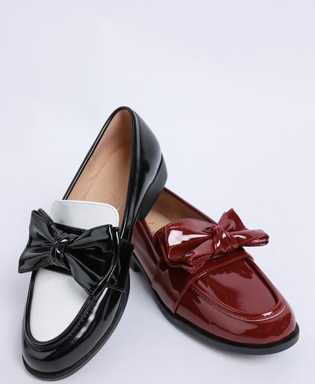 Araminta Classic Chunky Bow Loafers-Rag Company-[option4]-[option5]-[option6]-[option7]-[option8]-Shop-Boutique-Clothing-for-Women-Online