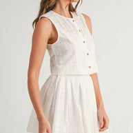 MABLE Eyelet Lace Top and Mini Skirt Set-Sets-Trendsi-[option4]-[option5]-[option6]-[option7]-[option8]-Shop-Boutique-Clothing-for-Women-Online