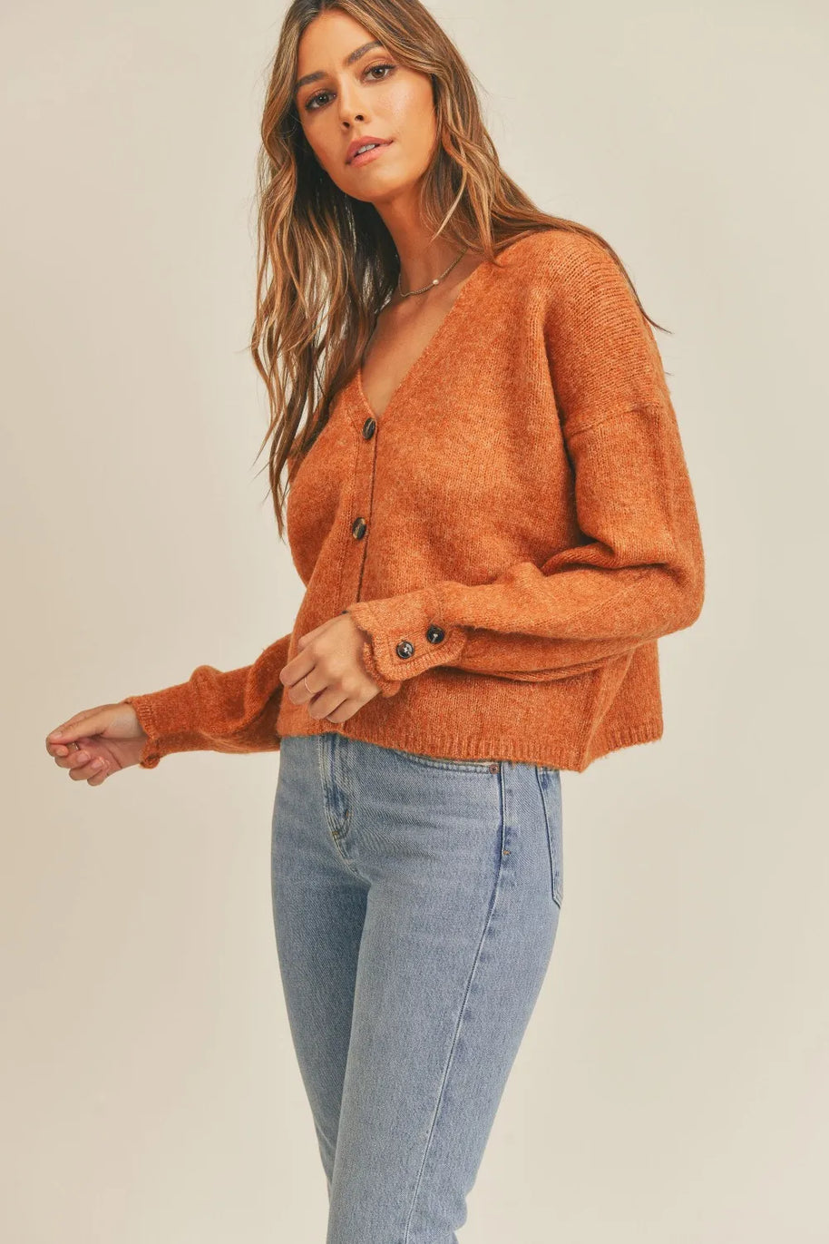 MABLE Long Sleeve Button Down Sweater Cardigan-Sweaters-Trendsi-[option4]-[option5]-[option6]-[option7]-[option8]-Shop-Boutique-Clothing-for-Women-Online