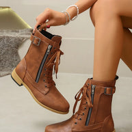 PU Leather Lace-Up Boots-Boots-Trendsi-[option4]-[option5]-[option6]-[option7]-[option8]-Shop-Boutique-Clothing-for-Women-Online