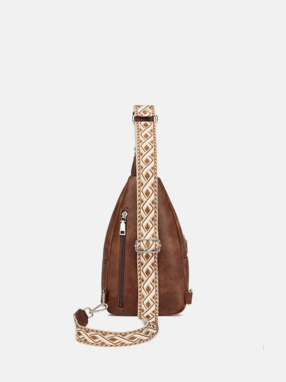 PU Leather Crossbody Bag with Two Detachable Strap-Bags-Trendsi-[option4]-[option5]-[option6]-[option7]-[option8]-Shop-Boutique-Clothing-for-Women-Online