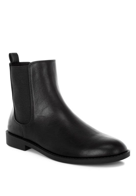 Sigrun Faux Leather Chelsea Boots-Rag Company-Black-US-5 / UK-3 / EU-36-[option4]-[option5]-[option6]-[option7]-[option8]-Shop-Boutique-Clothing-for-Women-Online