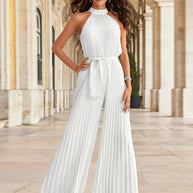 Cutout Tied Pleated Sleeveless Jumpsuit-Sets-Trendsi-White-S-[option4]-[option5]-[option6]-[option7]-[option8]-Shop-Boutique-Clothing-for-Women-Online