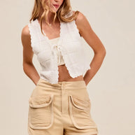 SO ME Mineral Washed Terry High Rise Cargo Shorts-Shorts-Trendsi-OATMEAL-S-[option4]-[option5]-[option6]-[option7]-[option8]-Shop-Boutique-Clothing-for-Women-Online