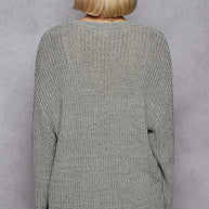 POL Oversized V-Neck Knit Top-Blouses-Trendsi-[option4]-[option5]-[option6]-[option7]-[option8]-Shop-Boutique-Clothing-for-Women-Online