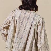 SO ME Floral Print Lace Button Down Shirt-Blouses-Trendsi-[option4]-[option5]-[option6]-[option7]-[option8]-Shop-Boutique-Clothing-for-Women-Online