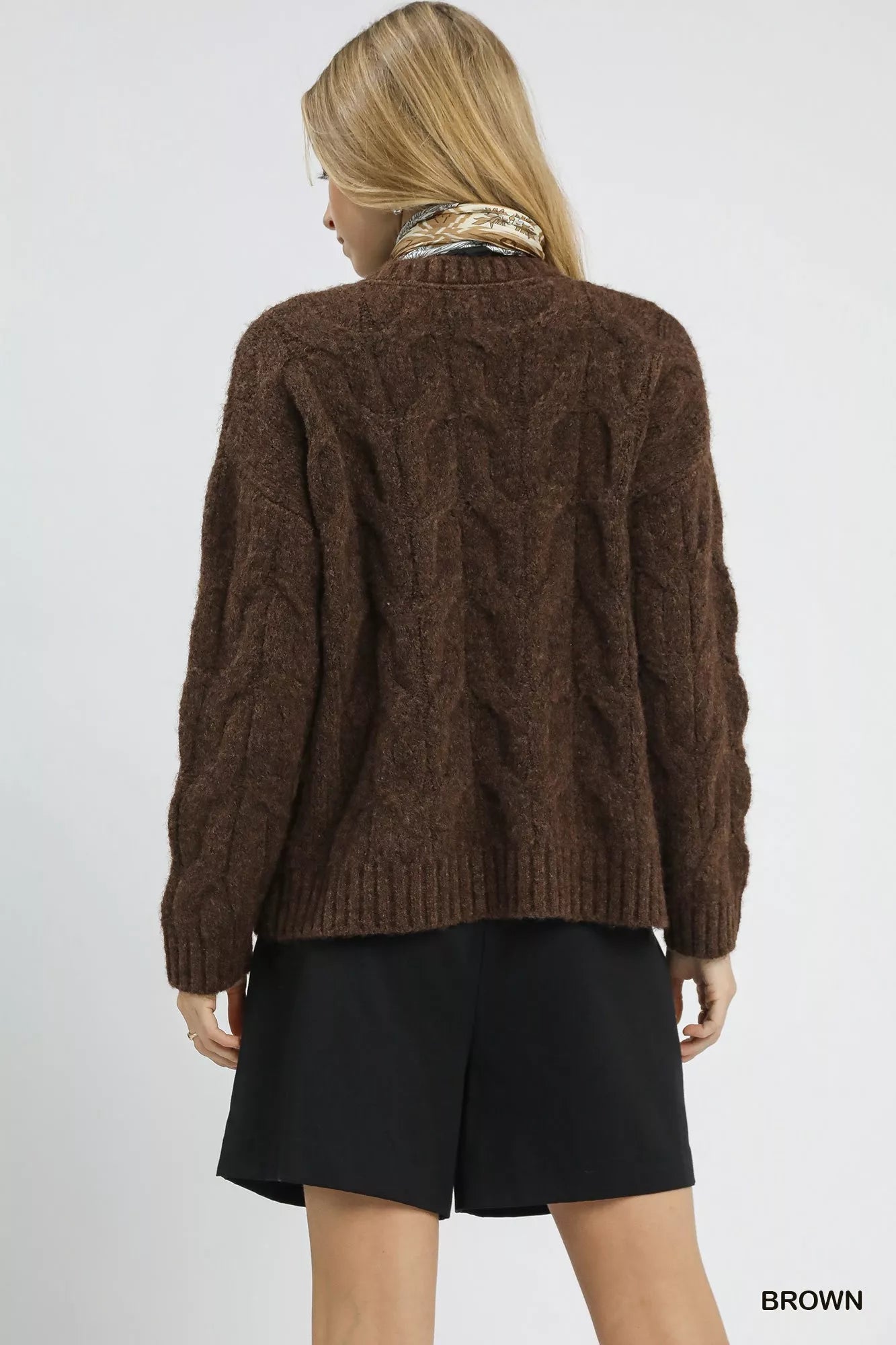 Umgee Cable Knit Cozy Sweater-Sweaters-Trendsi-[option4]-[option5]-[option6]-[option7]-[option8]-Shop-Boutique-Clothing-for-Women-Online