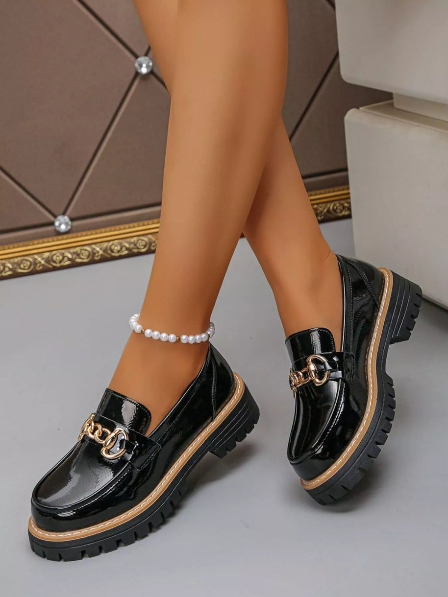 Round Toe Platform Loafers-Shoes-Trendsi-[option4]-[option5]-[option6]-[option7]-[option8]-Shop-Boutique-Clothing-for-Women-Online