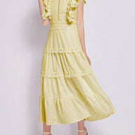 Sleeveless Ruffled Tiered Dress with Embroidered Trim-dresses-Trendsi-[option4]-[option5]-[option6]-[option7]-[option8]-Shop-Boutique-Clothing-for-Women-Online