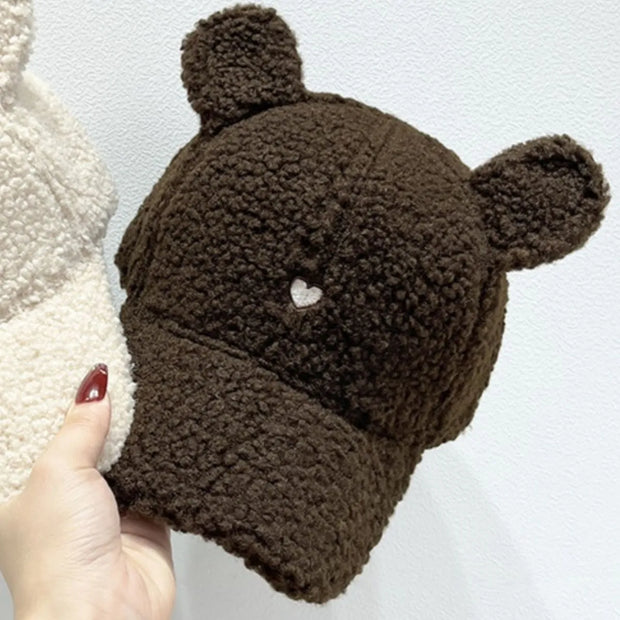 Cute Fluffy Bear Ears Winter Hat-Hats & Headwear-Trendsi-Brown-One Size-[option4]-[option5]-[option6]-[option7]-[option8]-Shop-Boutique-Clothing-for-Women-Online
