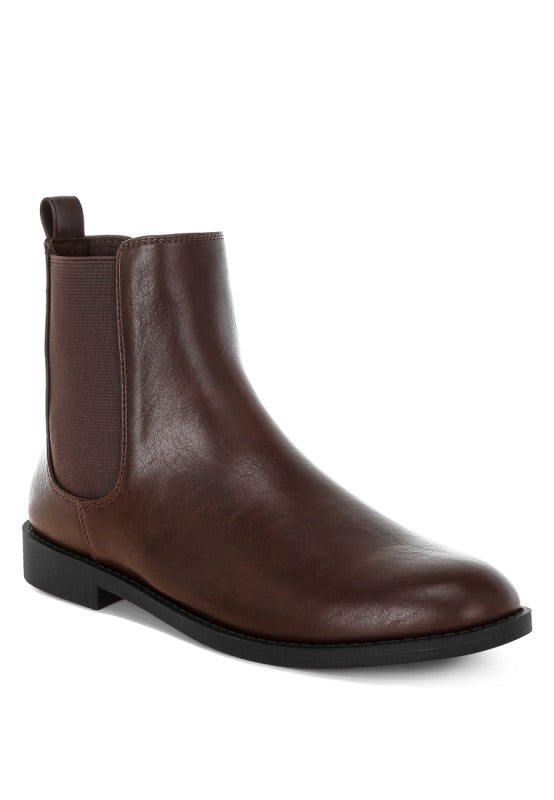 Sigrun Faux Leather Chelsea Boots-Rag Company-Brown-US-5 / UK-3 / EU-36-[option4]-[option5]-[option6]-[option7]-[option8]-Shop-Boutique-Clothing-for-Women-Online