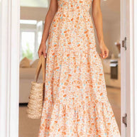 Tiered Halter Neck Printed Cami Dress-Dresses-Trendsi-[option4]-[option5]-[option6]-[option7]-[option8]-Shop-Boutique-Clothing-for-Women-Online