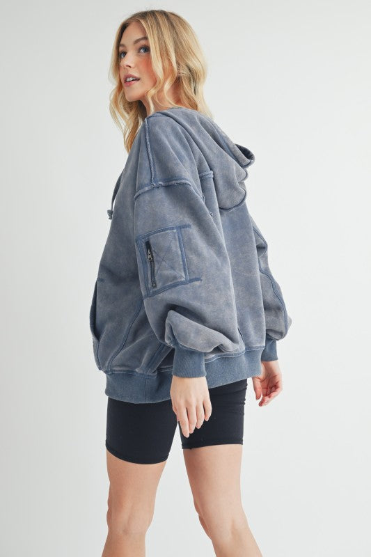 Fiori Hoodie Jacket-Aemi + Co-[option4]-[option5]-[option6]-[option7]-[option8]-Shop-Boutique-Clothing-for-Women-Online