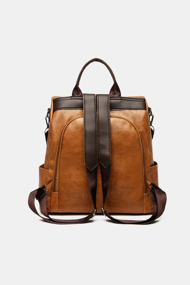 PU Leather Backpack Bag-backpack-Trendsi-[option4]-[option5]-[option6]-[option7]-[option8]-Shop-Boutique-Clothing-for-Women-Online