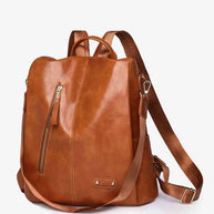 Marcy Zipper Pocket Backpack-ClaudiaG Collection-Ochre-One Size-[option4]-[option5]-[option6]-[option7]-[option8]-Shop-Boutique-Clothing-for-Women-Online