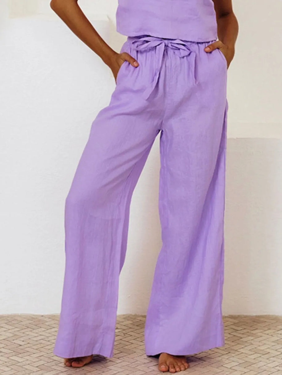 Square Neck Sleeveless Top and Pants Set-Sets-Trendsi-[option4]-[option5]-[option6]-[option7]-[option8]-Shop-Boutique-Clothing-for-Women-Online