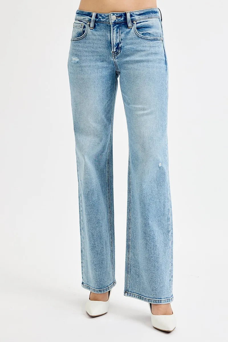 RISEN Full Size Low Rise Ankle Boyfriend Distressed Jeans-Jeans-Trendsi-[option4]-[option5]-[option6]-[option7]-[option8]-Shop-Boutique-Clothing-for-Women-Online