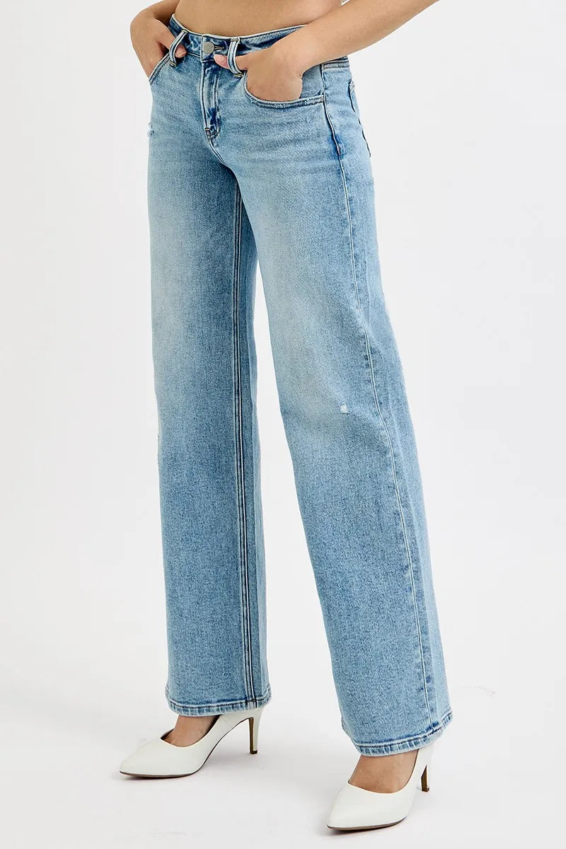 RISEN Full Size Low Rise Ankle Boyfriend Distressed Jeans-Jeans-Trendsi-[option4]-[option5]-[option6]-[option7]-[option8]-Shop-Boutique-Clothing-for-Women-Online