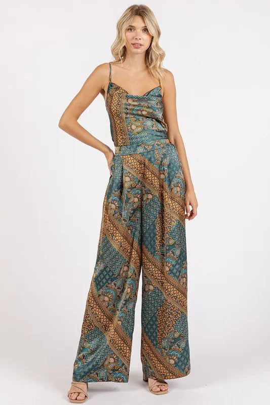 Mittoshop Paisley Patchwork Print Satin Cowl Neck Crop Cami-Tank Tops & Camis-Trendsi-[option4]-[option5]-[option6]-[option7]-[option8]-Shop-Boutique-Clothing-for-Women-Online