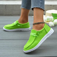 Round Toe Canvas Slip-Ons-120 Sneakers-Trendsi-Lime-36(US5)-[option4]-[option5]-[option6]-[option7]-[option8]-Shop-Boutique-Clothing-for-Women-Online