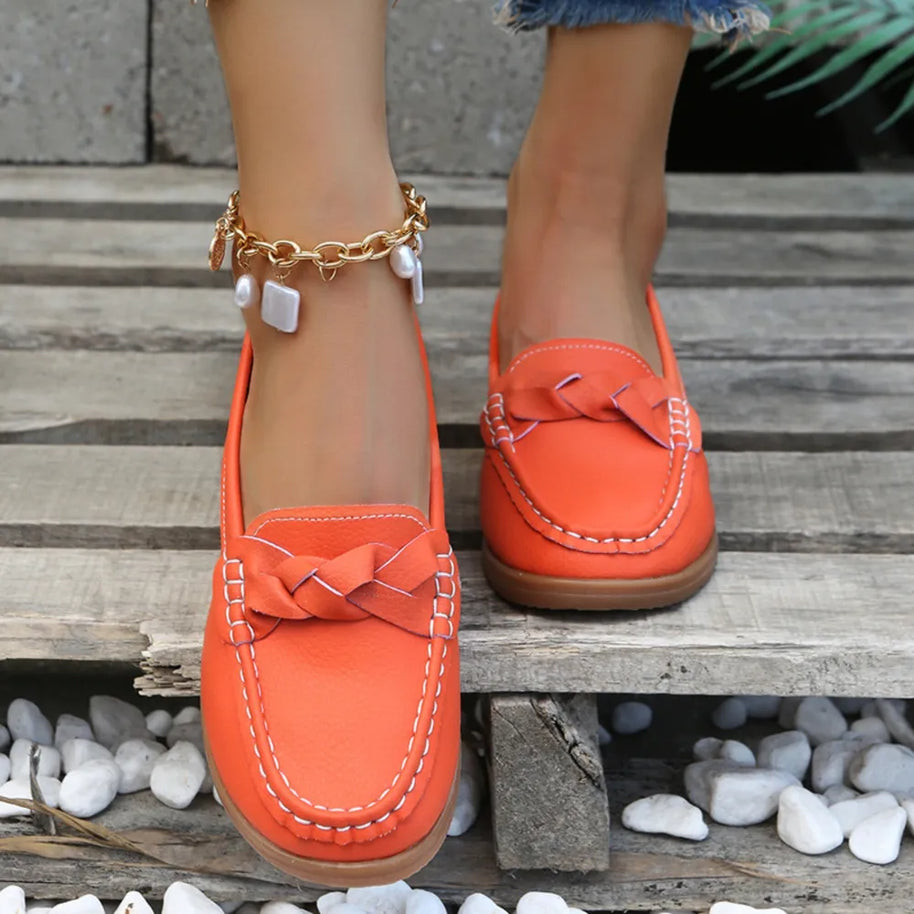 Weave Wedge Heeled Loafers-Shoes-Trendsi-[option4]-[option5]-[option6]-[option7]-[option8]-Shop-Boutique-Clothing-for-Women-Online